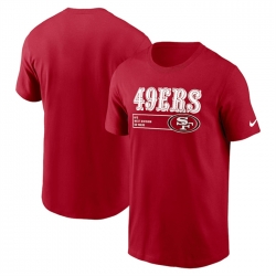 Men San Francisco 49ers Scarlet Division Essential T Shirt