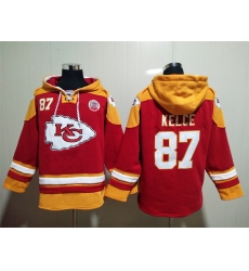 Kansas City Chiefs Sitched Pullover Hoodie #87 Travis Kelce