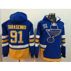 Men St.Louis Blues 91 Vladimir Tarasenko Stitched Hoodie