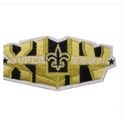 Stitched New Orleans Saints Super Bowl XLIV Gold Jersey Patch