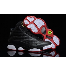 Girls Air Jordan 13 Retro GS Playoffs Black Red White Men Shoes