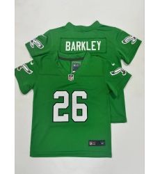 Toddlers Philadelphia Eagles 26 Saquon Barkley Green Vapor Untouchable Limited Football Stitched Jerseys