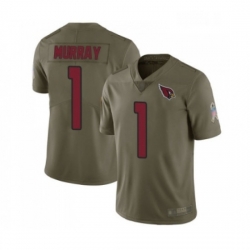 Men Arizona Cardinals #1 Kyler Murray Limited Olive 2017 Salute to Service Football Jersey