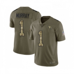 Men Arizona Cardinals #1 Kyler Murray Limited Olive Camo 2017 Salute to Service Football Jersey