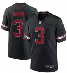 Men Arizona Cardinals  3 Budda Baker Black 2026 Draft Vapor Untouchable Limited Stitched Jersey