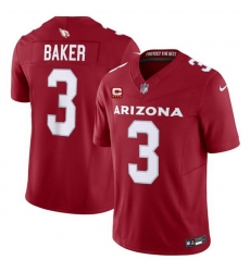 Men Arizona Cardinals 3 Budda Baker Red 2024 F U S E  With 4 Star C Patch Vapor Untouchable Limited Stitched Football Jersey