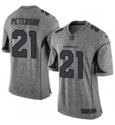 Men Nike Arizona Cardinals 21 Patrick Peterson Limited Gray Gridiron NFL Jersey