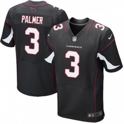 Men Nike Arizona Cardinals 3 Carson Palmer Elite Black Alternate NFL Jersey