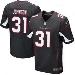 Men Nike Arizona Cardinals 31 David Johnson Elite Black Alternate NFL Jersey