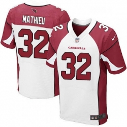 Men Nike Arizona Cardinals 32 Tyrann Mathieu Elite White NFL Jersey