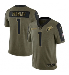 Men's Arizona Cardinals Kyler Murray Nike Olive 2021 Salute To Service Limited Player Jersey