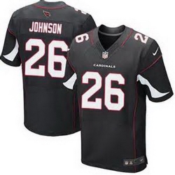 Nike Cardinals #26 Rashad Johnson Black Alternate Mens Stitched NFL Elite Jersey