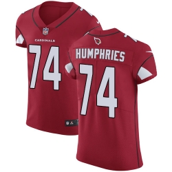 Nike Cardinals #74 D J Humphries Red Team Color Mens Stitched NFL Vapor Untouchable Elite Jersey