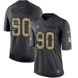 Nike Cardinals #90 Robert Nkemdiche Black Mens Stitched NFL Limited 2016 Salute to Service Jersey