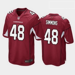 men isaiah simmons arizona cardinals cardinal game jersey 