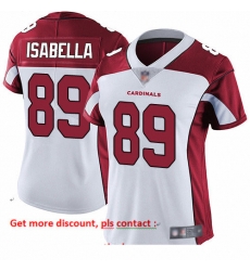 Cardinals 89 Andy Isabella White Women Stitched Football Vapor Untouchable Limited Jersey