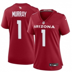 Women Arizona Cardinals 1 Kyler Murray Red 2023 F U S E Vapor Limited Stitched Football Jersey