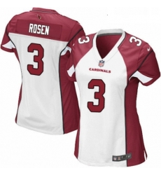 Womens Nike Arizona Cardinals 3 Josh Rosen Game White NFL Jersey