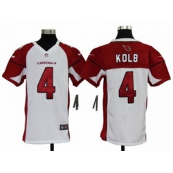 Nike Youth NFL Arizona Cardinals #4 Kevin Kolb White Jerseys