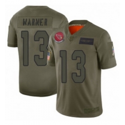 Youth Arizona Cardinals 13 Kurt Warner Limited Camo 2019 Salute to Service Football Jersey