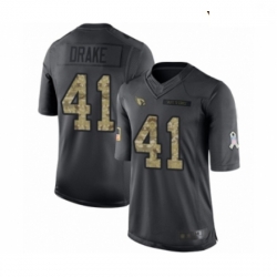 Youth Arizona Cardinals #41 Kenyan Drake Limited Black 2016 Salute to Service Football Jersey