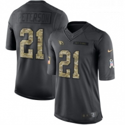 Youth Nike Arizona Cardinals 21 Patrick Peterson Limited Black 2016 Salute to Service NFL Jersey