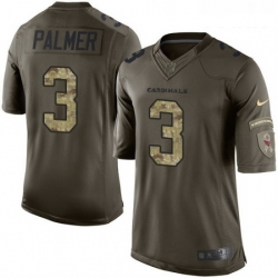 Youth Nike Arizona Cardinals 3 Carson Palmer Elite Green Salute to Service NFL Jersey