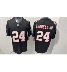 Men Atlanta Falcons  24 A J  Terrell jr Black F U S E  Vapor Untouchable Limited Stitched Football Jersey