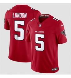 Men Atlanta Falcons 5 Drake London Red 2026 New F U S E Vapor Untouchable Limited Stitched Football Jersey Men Atlanta Falcons 5 Drake London Red 2026 New F U S E Vapor Untouchable Limited Stitched Football Jersey