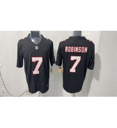 Men Atlanta Falcons  7 Bijan Robinson Black F U S E  Vapor Untouchable Limited Stitched Football Jersey