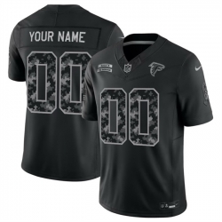 Men Atlanta Falcons Active Player Custom Black F U S E  2026 Salute to Service Limited Stitched Football Jersey