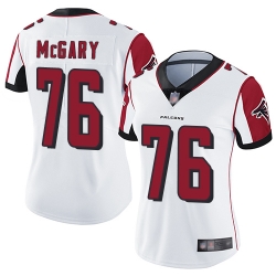 Falcons 76 Kaleb McGary White Women Stitched Football Vapor Untouchable Limited Jersey