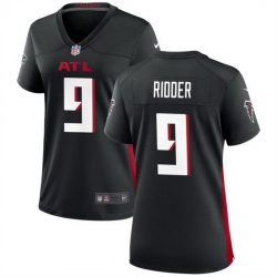 Women Atlanta Falcons 9 Desmond Ridder Black Stitched Jersey 28Run Small 29