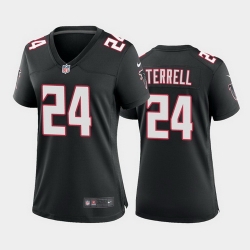 women a.j. terrell atlanta falcons black throwback game jersey 2020 