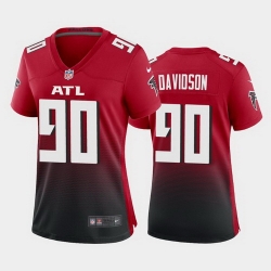 women marlon davidson atlanta falcons red 2nd alternate game jersey 