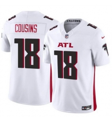 Youth Atlanta Falcons 18 Kirk Cousins White 2023 F U S E  Vapor Untouchable Limited Stitched Football Jersey