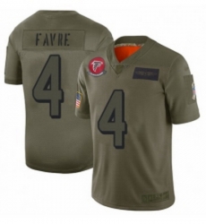 Youth Atlanta Falcons 4 Brett Favre Limited Camo 2019 Salute to Service Football Jersey