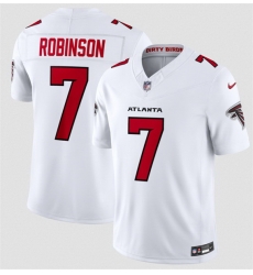 Youth Atlanta Falcons  7 Bijan Robinson White 2026 F U S E  Vapor Untouchable Limited Stitched Football Jersey