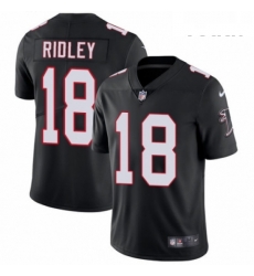 Youth Nike Atlanta Falcons 18 Calvin Ridley Black Alternate Vapor Untouchable Limited Player NFL Jersey