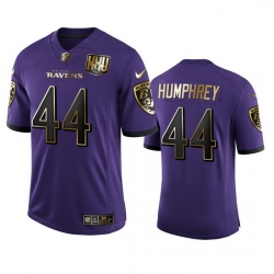 Baltimore Ravens 44 Marlon Humphrey Men Nike Purple Team 25th Season Golden Limited NFL Jersey