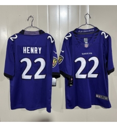 Men Baltimore Ravens 22 Derrick Henry Purple 2026 Vapor Stitched Limited Football Jersey Men Baltimore Ravens 22 Derrick Henry Purple 2026 Vapor Stitched Limited Football Jersey