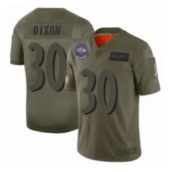 Men Baltimore Ravens 30 Kenneth Dixon Limited Camo 2019 Salute to Service Football Jersey