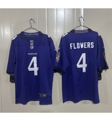 Men Baltimore Ravens 4 Zay Flowers Purple 2026 Vapor Stitched Limited Football Jersey Men Baltimore Ravens 4 Zay Flowers Purple 2026 Vapor Stitched Limited Football Jersey