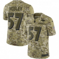 Mens Nike Baltimore Ravens 57 CJ Mosley Limited Camo 2018 Salute to Service NFL Jersey