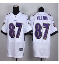 New Baltimore ravens #87 Maxx Williams White Men Stitched NFL New Elite Jersey