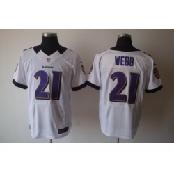 Nike Baltimore Ravens 21 Lardarius Webb White Elite NFL Jersey