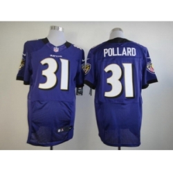 Nike Baltimore Ravens 31 Bernard Pollard Purple Elite NFL Jersey