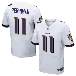 Nike Ravens #11 Breshad Perriman White Mens Stitched NFL New Elite Jersey