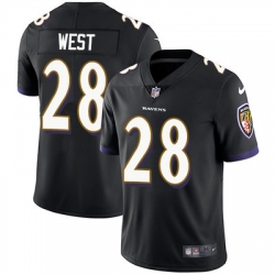 Nike Ravens #28 Terrance West Black Alternate Mens Stitched NFL Vapor Untouchable Limited Jersey