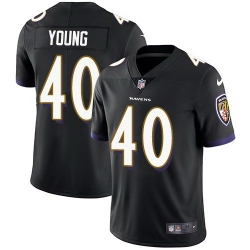 Nike Ravens 40 Kenny Young Black Vapor Untouchable Limited Jersey